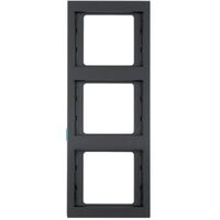 Рамка 3-місна вертикальна Berker K.1, антрацитовий матовий, лакована 13337006 : інтернет-магазин Elmar Україна