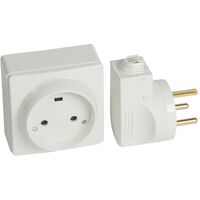 Quteo Розетка 32А 2К+З со шторками + Вилка 32А 2К+З, Белый 400V AC 32А IP20 IK02 2х6мм2 для электпроплиты Legrand 782222 : інтернет-магазин Elmar Україна