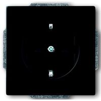 20 EUC-885-500 Розетка із заземленням  Future/Carat/Axcent (чорний оксамит) ABB : інтернет-магазин Elmar Україна