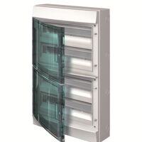 Малый распределительный щит 72M IP65 Mistral прозрачная  дверь, с клеммными колодками 52 подкл. ABB : інтернет-магазин Elmar Україна