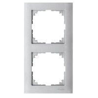 Рамка 2-постова серія M-Pure Алюміній Merten System M : інтернет-магазин Elmar Україна