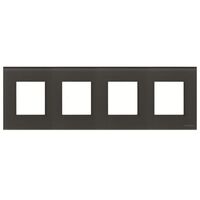 N2274 CF Рамка 4-местная (стекло графит), Zenit Niessen ABB : інтернет-магазин Elmar Україна