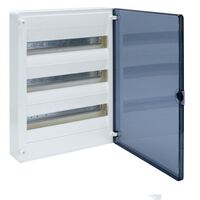 Накладний щит 54 модуля прозорі дверцята 3х18 ряда з клемами IP40 GOLF HAGER : інтернет-магазин Elmar Україна