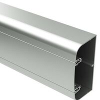 Кабель-канал алюминиевый 90х50мм  с 1 крышкой цвет Cерый металлик In-liner Aero ДКС : інтернет-магазин Elmar Україна