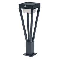 ENDURA Style Solar Bouquet 50cm Post Sensor 6W 550 lm IP44 Black Солнечный светильник "Столбик" с датчиком LEDVANCE : інтернет-магазин Elmar Україна