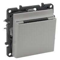 NILOE STEP Выключатель карточный 6А 250В, Цвет Алюминий : інтернет-магазин Elmar Україна