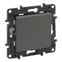 NILOE STEP Переключатель одноклавишный 10А автоматические клеммы, Цвет Сталь : інтернет-магазин Elmar Україна