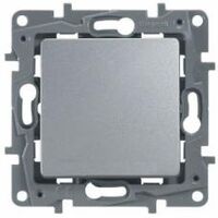 Одноклавишный выключатель самозажим.. Etika (алюминий) 672401 : інтернет-магазин Elmar Україна