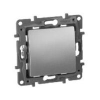 переключатель одноклавишный Etika (алюминий) 672405 : інтернет-магазин Elmar Україна