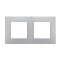 672552 Рамка 2-постовая Etika (алюминий) Легранд : інтернет-магазин Elmar Україна