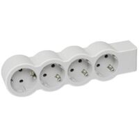 Удлинитель СТАНДАРТ 4х2К+Заземление розетки, 16 А, без кабеля, цвет Белый/Серый Legrand 694575 : інтернет-магазин Elmar Україна