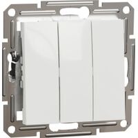 Выключатель трехклавишный 10 A 250V AC 2300 Вт без рамки Белый Asfora Schneider Electric EPH2170121 : інтернет-магазин Elmar Україна