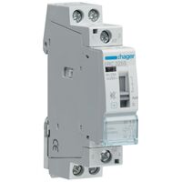 Контактор безшумний з ручним управлінням 25A 2 полюси 2НО [Uc] 230В [Ue] 230V AC 1-модульний Hager : інтернет-магазин Elmar Україна