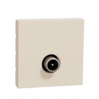 Розетка TV индивидуальная штыревой разъем Unica New (2 мод. бежевый) Schneider Electric NU346244 : інтернет-магазин Elmar Україна