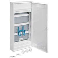 Щит 4-рядний для мультимедіа та зв'язку, з/у з металевими дверями : інтернет-магазин Elmar Україна