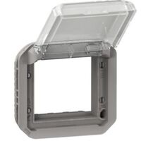 PLEXO Адатпер для механізмів Mosaic з прозорою кришкою механізм, колір Сірий : інтернет-магазин Elmar Україна