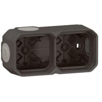 Коробка накладная 2-постовая горизонтальная/вертикальная, цвет Антрацит ЕІВ PLEXO IP55 NEW Legrand : інтернет-магазин Elmar Україна