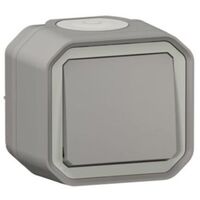 PLEXO Перемикач 10А накладний, колір Сірий : інтернет-магазин Elmar Україна
