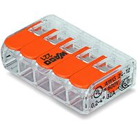 Клема 5-конт д/розпод коробок прозора 05-6мм 41A WAGO 221-615 : інтернет-магазин Elmar Україна