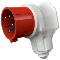 Силовий роз'єм 16A5P 6H400V кутовий штекер VarioTOP сірий IP44 Меннекес : інтернет-магазин Elmar Україна