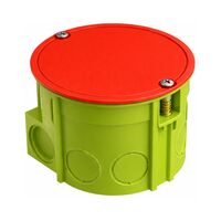 Подрозетник наборная установочная коробка глубокая 65х60 под бетон/кирпич с шурупами полипропилен MB003 + Крышка сигнальная MBSC Plank Electrotechnic : інтернет-магазин Elmar Україна