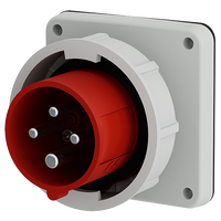 Силовий роз'єм 16A4P 6H400V панельний штекер IP67 Меннекес : інтернет-магазин Elmar Україна