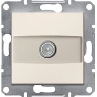 TV розетка кінцева без рамки Кремовий Asfora Schneider Electric EPH3270123 : інтернет-магазин Elmar Україна