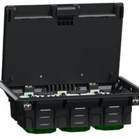 Напольный US+ люк пластиковый 6 модулей размер L на 6х45 (6 постов или 12 модулей) IP20 Unica System+ Schneider Electric : інтернет-магазин Elmar Україна