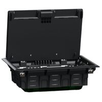 Напольный US+ люк пластиковый 8 модулей размер L на 8х45 (8 постов или 16 модулей) IP20 Unica System+ Schneider Electric : інтернет-магазин Elmar Україна