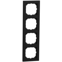 Рамка 4 посту M-Pure Ocean Plastic матовий чорний Schneider Electric Merten MEG4040-3603 : інтернет-магазин Elmar Україна