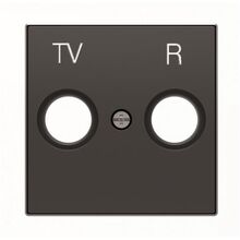 Лицьова панель TV+R розетки чорний оксамит Sky