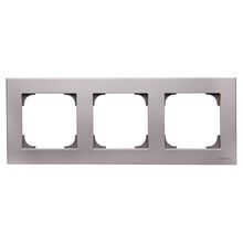 Рамка 3 поста срібний Sky