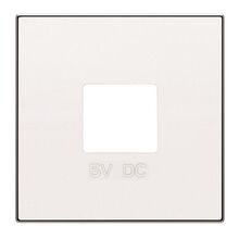 8585 BL Лицевая панель розетки USBx2 белый Sky