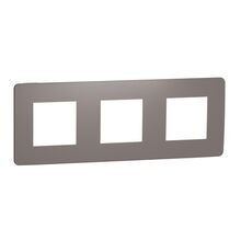 Рамка 3-пост Шоколад/білий Studio Color Unica New