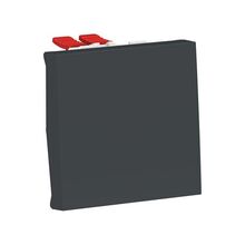 Перемикач 1-клавішний перехресний схема 7 10А 2 мод антрацит Unica New