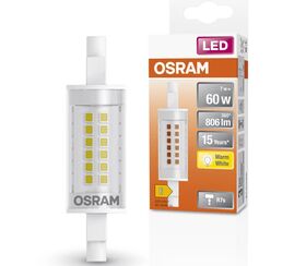 Заміна галогенок для прожекторів LED SLIM LINE 78x20 mm 60-7,3W/827 330° 230V R7S LEDVANCE
