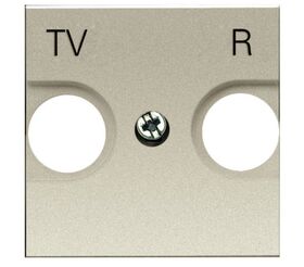 N2250.8 CV Накладка TV-R розетки 2-мод шампань Zenit