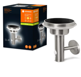 ENDURA Style Solar Wall Sensor Double Circle 6W Stainless Steel IP44 4058075392687 LEDVANCE фото 1