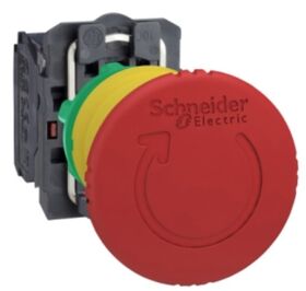 Кнопка аварійної зупинки ЧЕРВОНИЙ "грибок" 40 мм / 22,5 мм XB5 Schneider Electric XB5AS8445