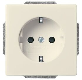 20 EUC-82-500 Розетка із заземленням  Future/Carat/Axcent (слонова кістка) ABB
