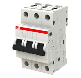 S203-C6 3Р мініатюрний Автоматичний вимикач 6А C 6kA System pro M compact ABB