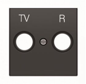 8550 NS Лицевая панель TV+R розетки черный бархат Sky