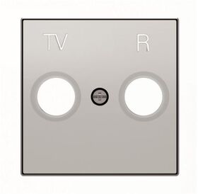 Лицьова панель TV+R розетки срібний Sky