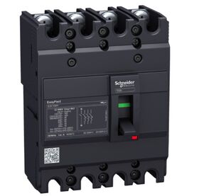 EasyPact 15kA 400V 4Р/3T 100А Автоматический выключатель в литом корпусе Schneider EZC100N4100