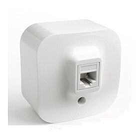 RJ 11 телефонная розетка Forix (Quteo) (белый)