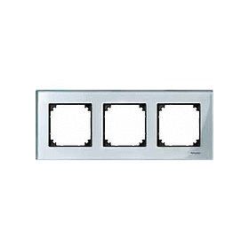Merten M-Elegance Рамка на 3 пост, стекло серебряный алмаз Schneider Electric