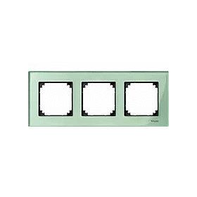 Merten M-Elegance Рамка на 3 пост, стекло изумруд Schneider Electric