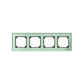 Merten M-Elegance Рамка на 4 пост, стекло изумруд Schneider Electric