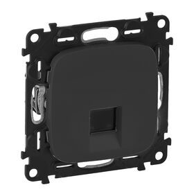 Лицевая панель розетки RJ11 / RJ45 Антрацит Valena Allure