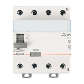 Дифференциальное реле 4П 25A 30mA -AC TX3 УЗО Legrand